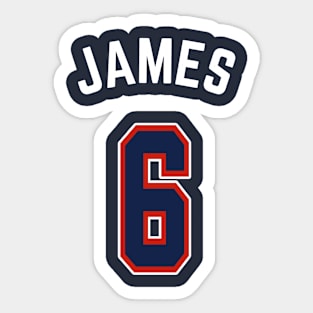 2024 Paris USA Basketball Lebron James #6 Sticker